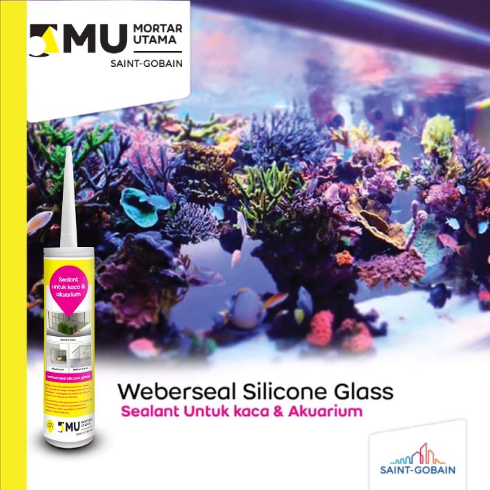 SEALANT MU WEBERSEAL SILICONE GLASS (275ML) - TRANSPARANT