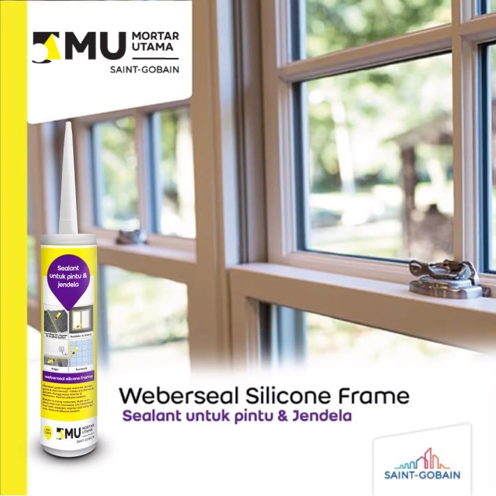 SEALANT MU WEBERSEAL SILICONE FRAME (275ML) - WHITE