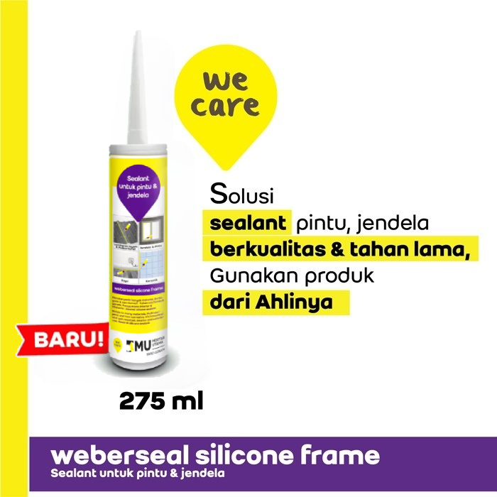 SEALANT MU WEBERSEAL SILICONE FRAME (275ML) - WHITE