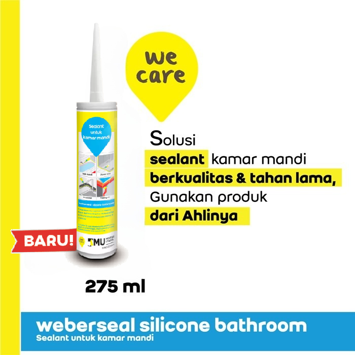 SEALANT MU WEBERSEAL SILICONE BATHROOM (275ML) - WHITE