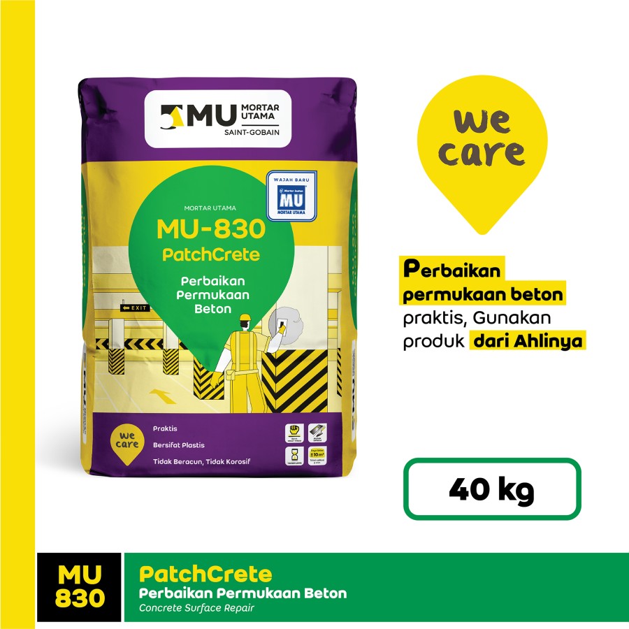 PERBAIKAN PERMUKAAN BETON MU-830 PATCHCRETE (40KG)