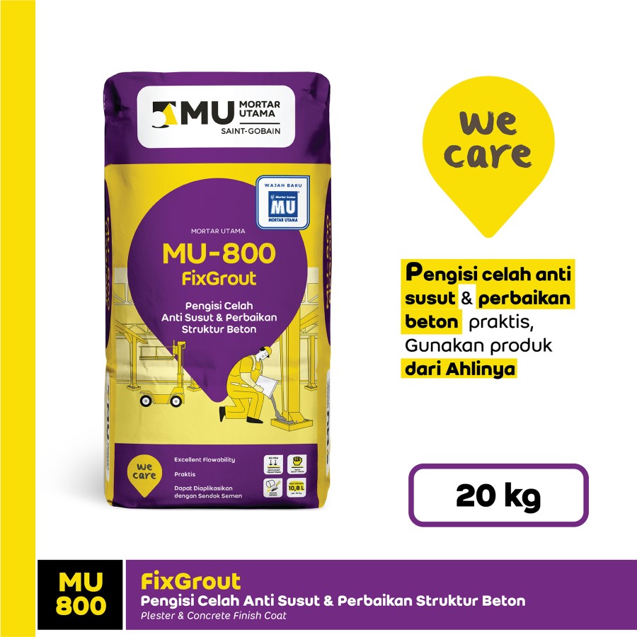 PENGISI CELAH BETON MU-800 FIXGROUT (20KG)