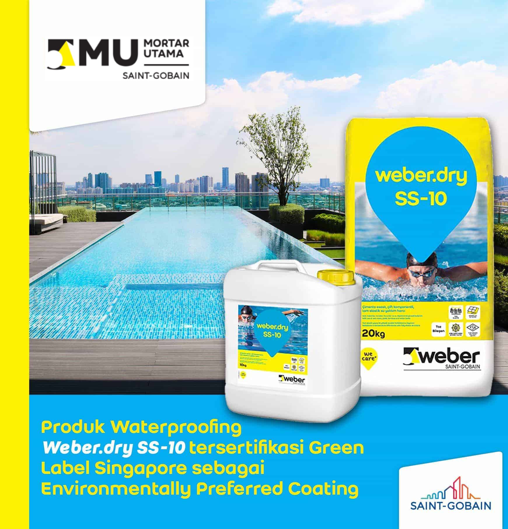 PELAPIS KEDAP AIR POLYURETHANE MU WEBERDRY SS10 (30KG)