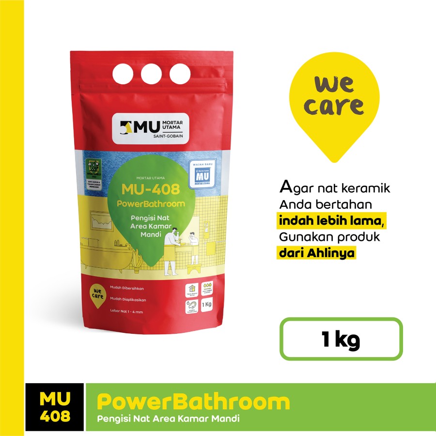 NAT KERAMIK MU-408 POWERBATHROOM (1KG) - SUPER WHITE