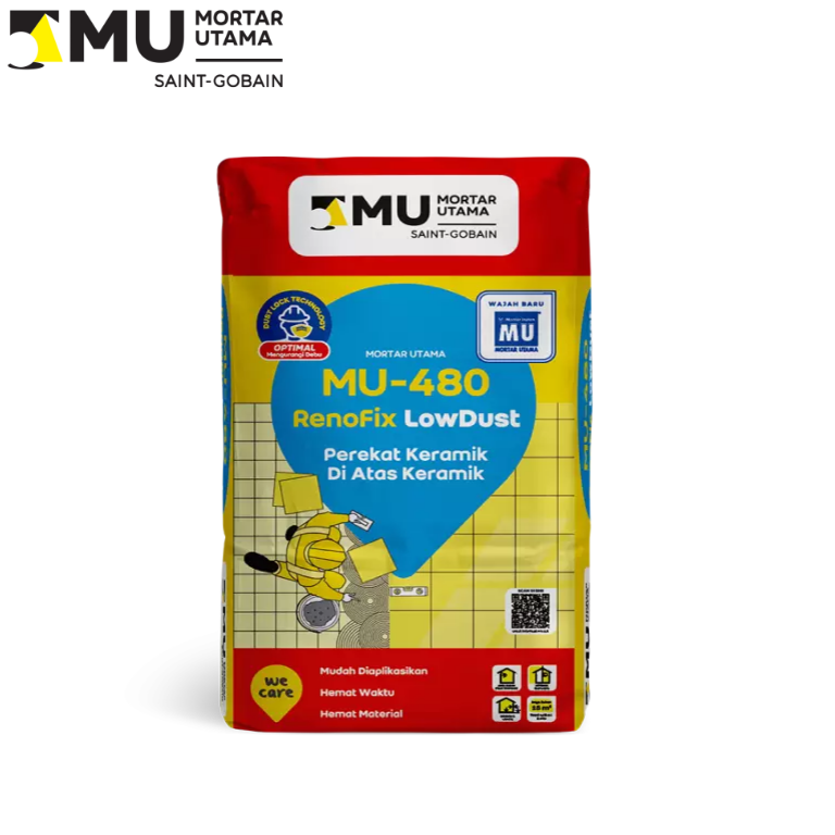 PEREKAT KERAMIK ATAS KERAMIK MU-480 LOW DUST  (25KG)