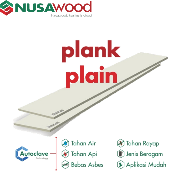 PLANK SEMEN NUSAWOOD POLOS 12 MM - 2400x200x12 mm