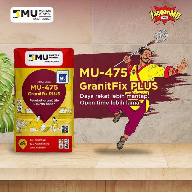 PEREKAT LANTAI  GRANIT MU-475 GRANITFIX PLUS (25KG)