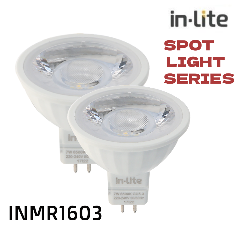 IN-LITE LAMPU SOROT LED INMR1603 - White ( 6500K ) Kuning ( 3000K ) - 5 Watt ( Putih )