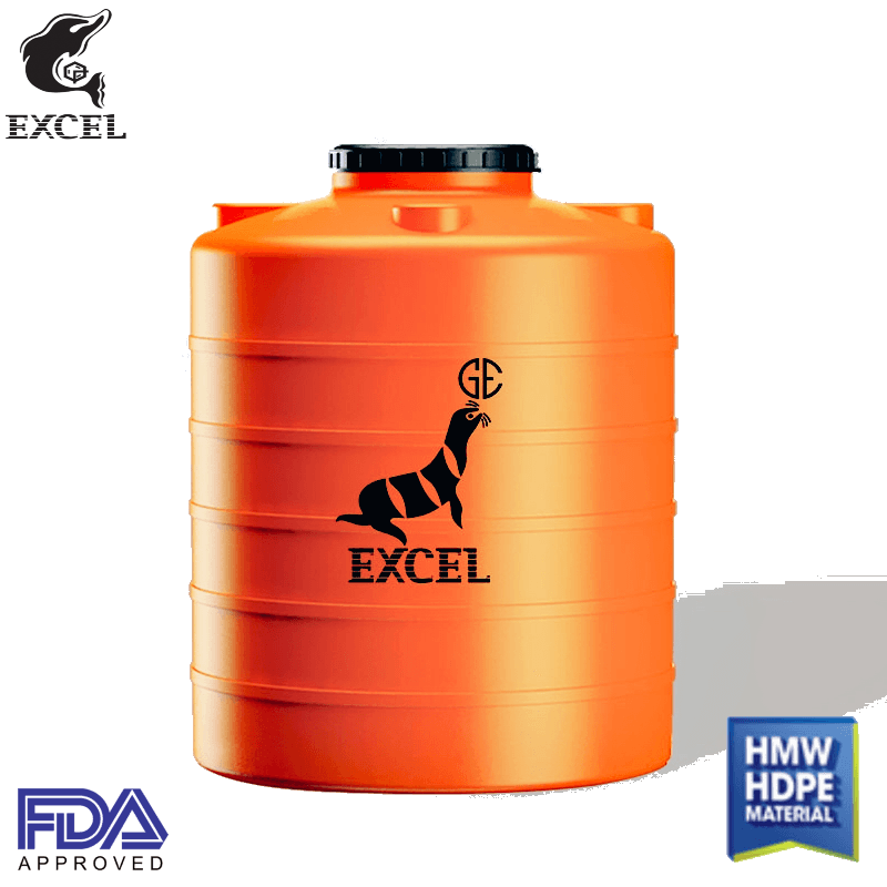 TANGKI AIR PLASTIK EXCEL BLOW ALB ORANGE - ALB 300 (250 liter)